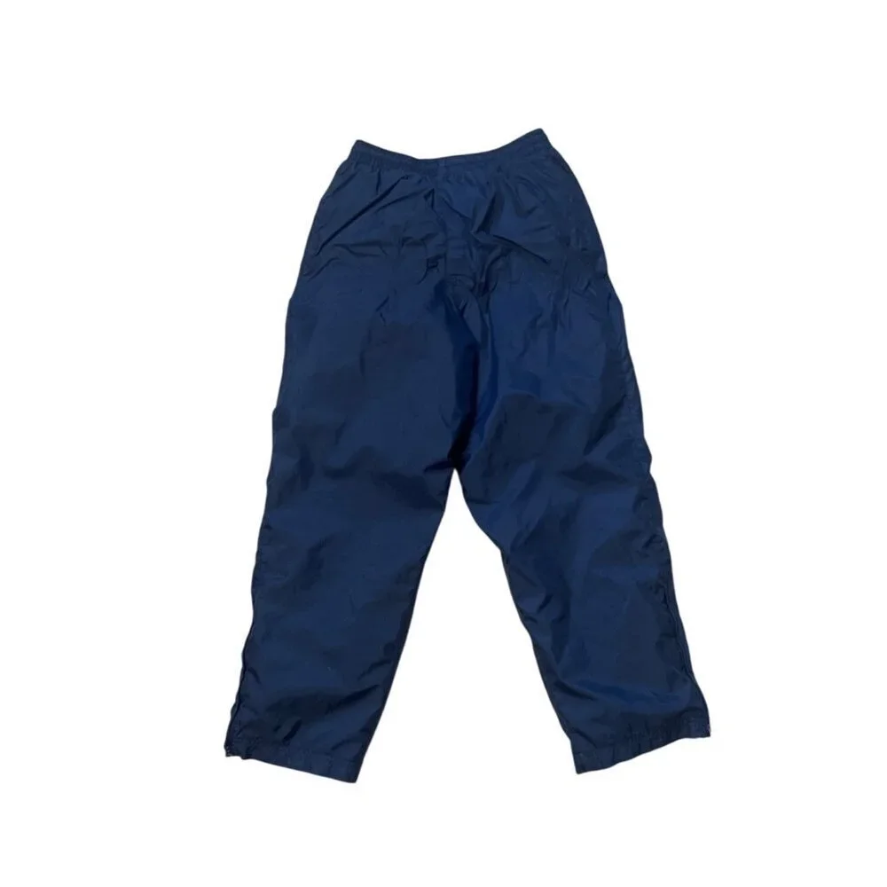 Nike Navy Blue Elastic Waist Athletic Pants M (10-12) Lightweight Nylon